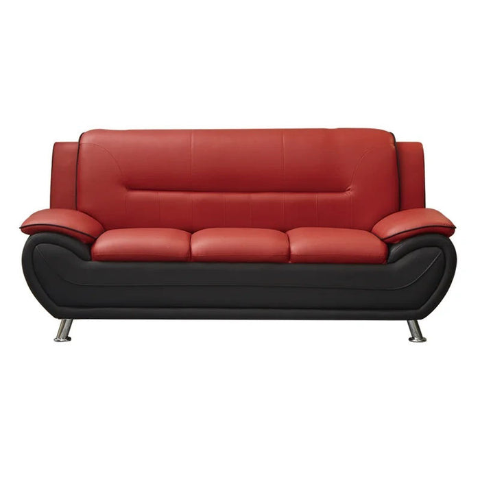 New York Red & Black Modern Living Room Set