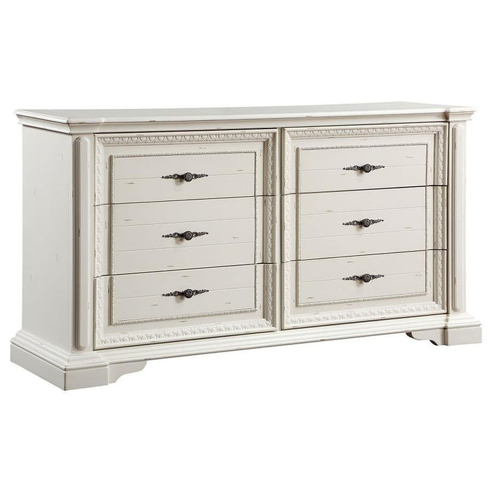 Evelyn White Led Panel Bedroom Set