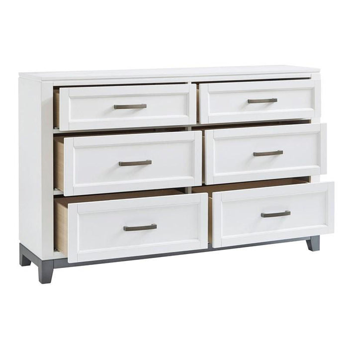 Alexa White Storage Platform Bedroom Set