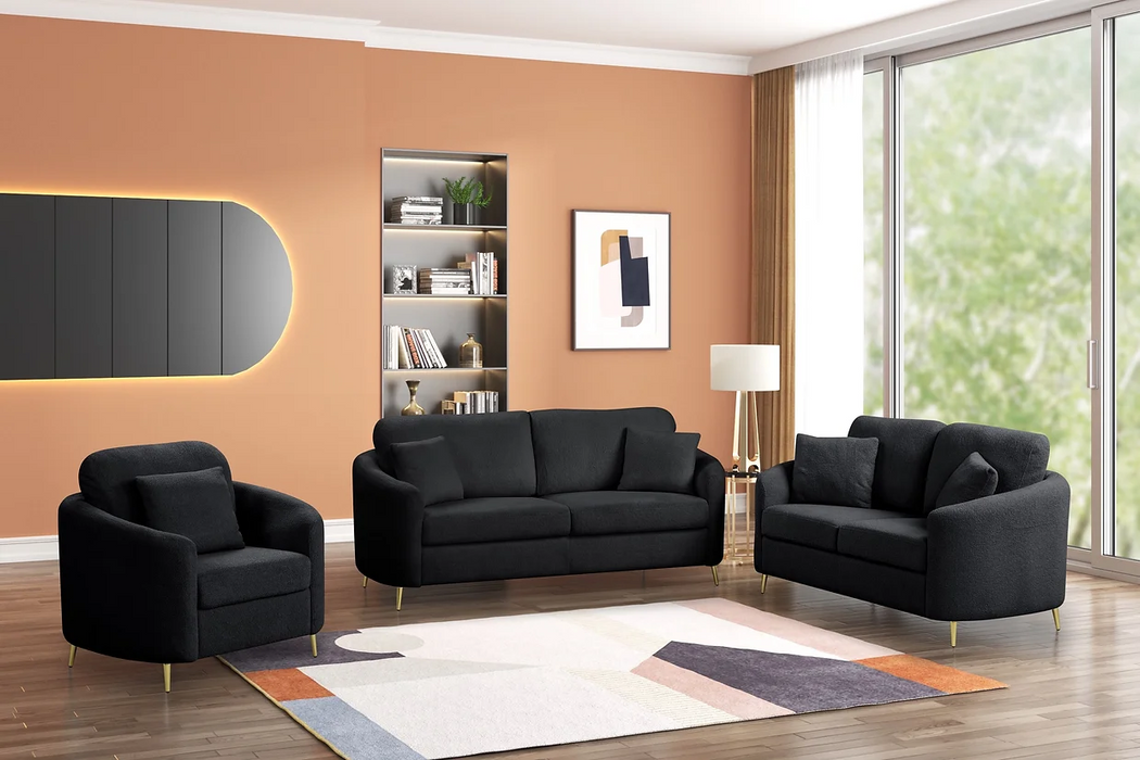 Oslo Black Living Room Set