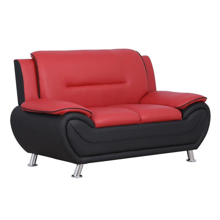 New York Red & Black Modern Living Room Set