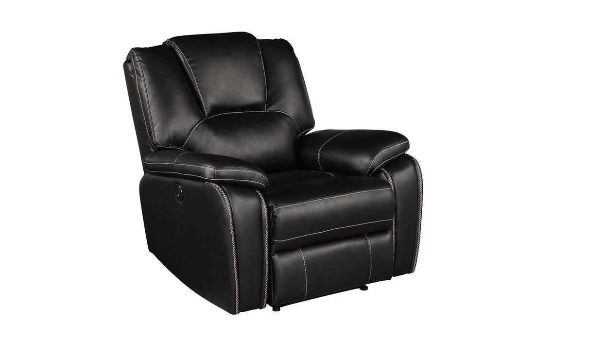 Boston Black Power Reclining Living Room Set