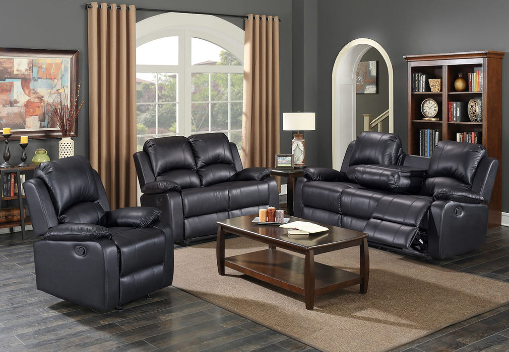 Wesley Chapel Black Reclining Living Room Set