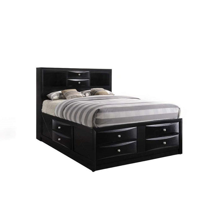 Ashley Black Storage Platform Bedroom Set