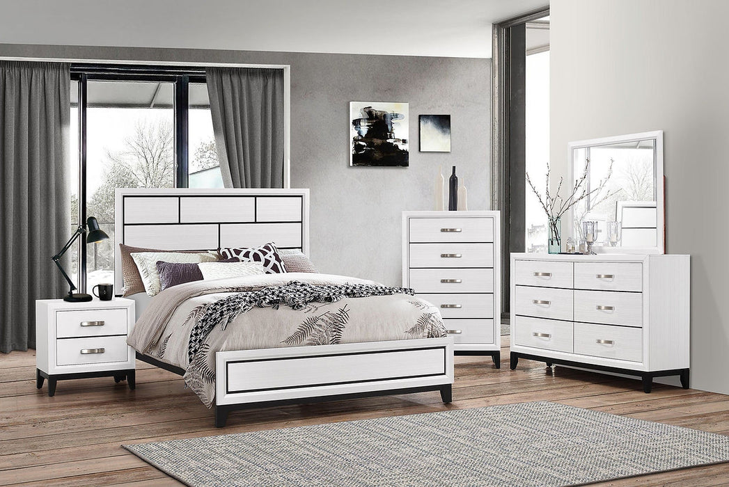 Caroline White Panel Bedroom Set