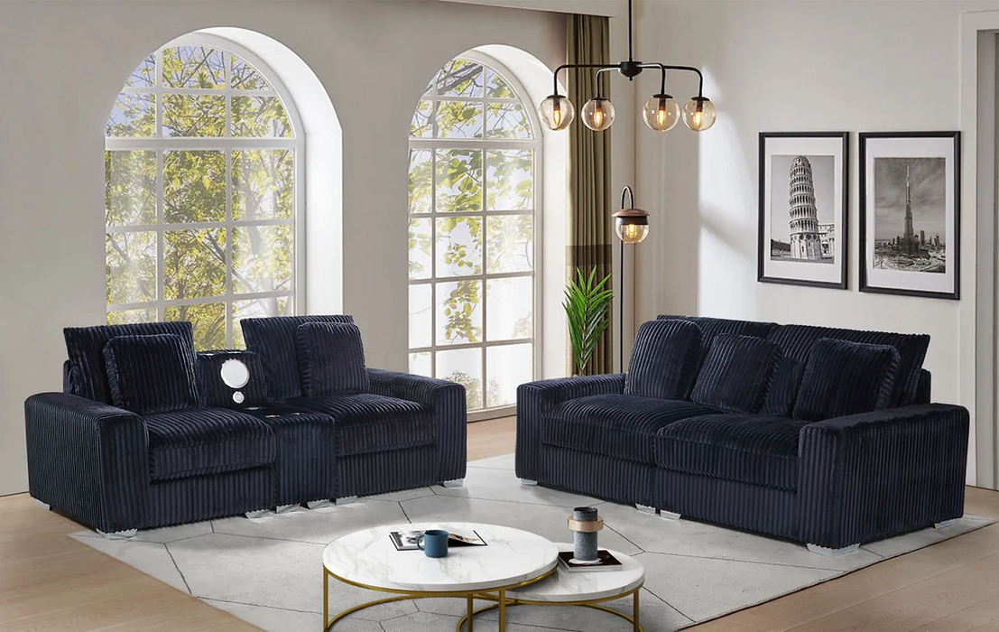 Cologne Black Living Room Set