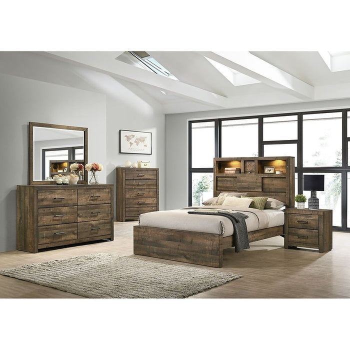 Bailey Brown Bookcase Panel Bedroom Set