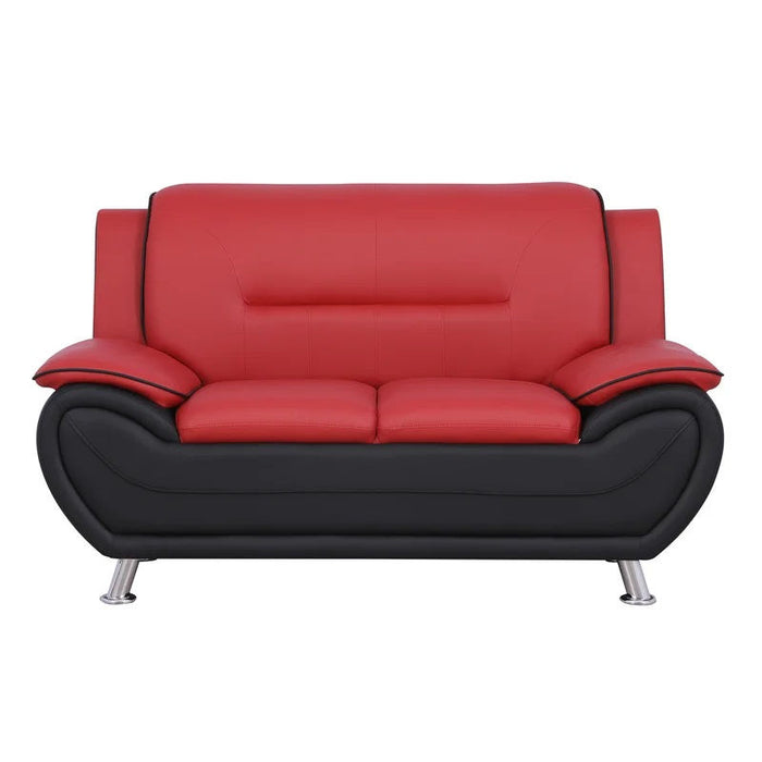 New York Red & Black Modern Living Room Set