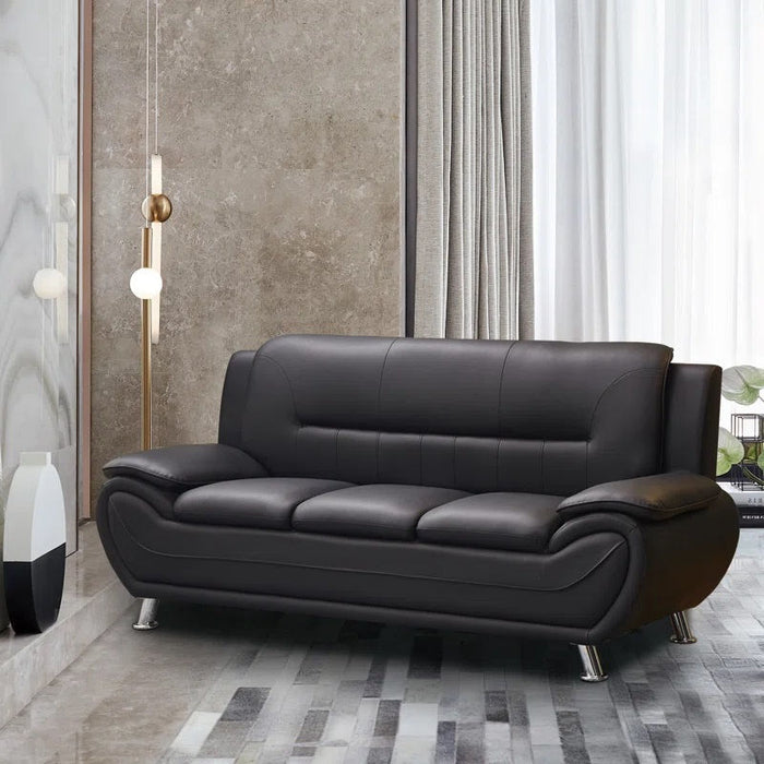 New York Black Modern Living Room Set