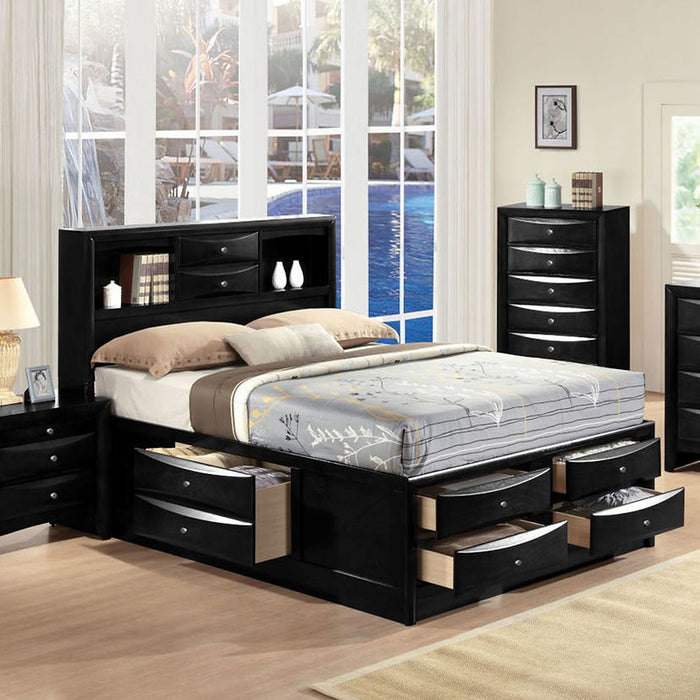 Ashley Black Storage Platform Bedroom Set