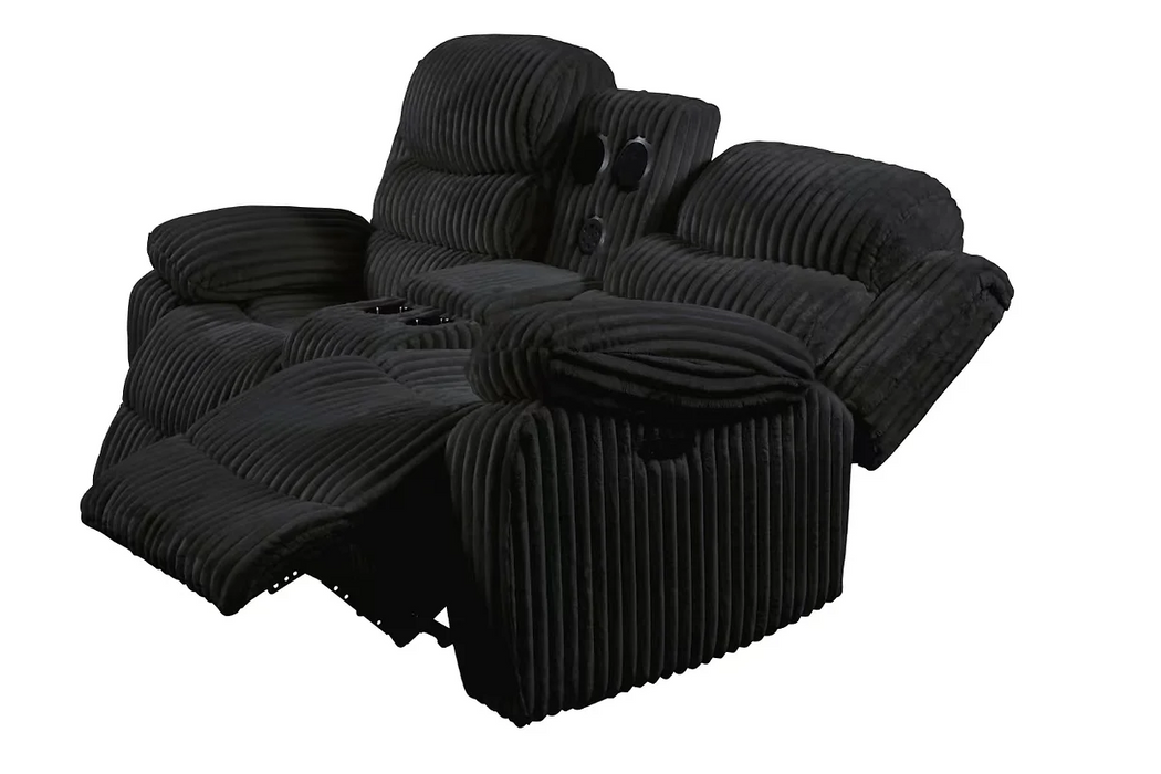 Flint Black Power Reclining Living Room Set