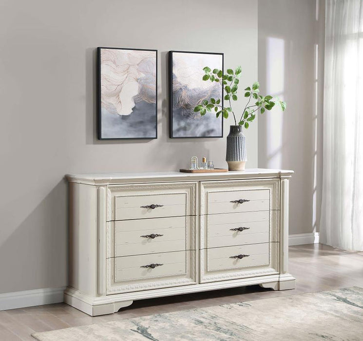 Evelyn White Led Panel Bedroom Set