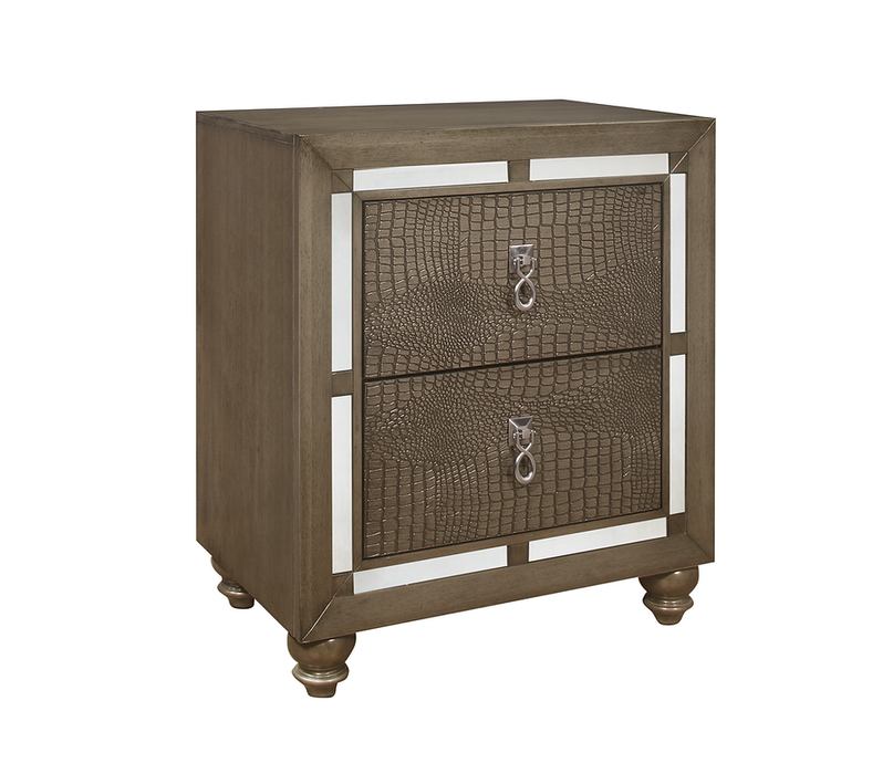 Ivy Champagne Panel Bedroom Set