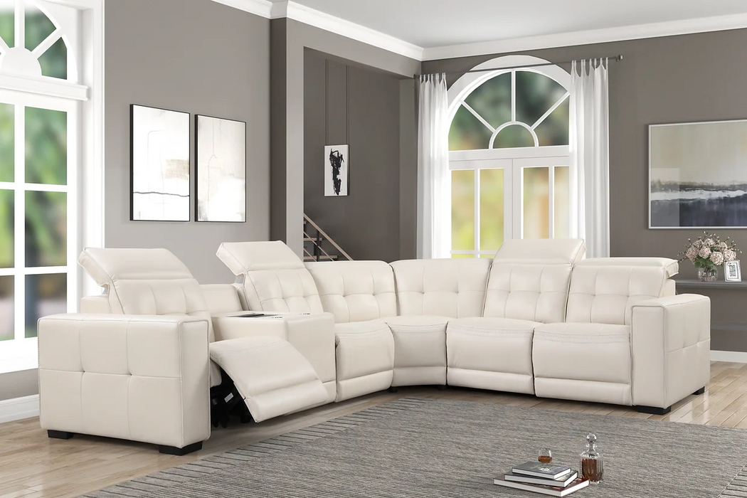 Chicago Gray 6 Piece Power Recline Sectional