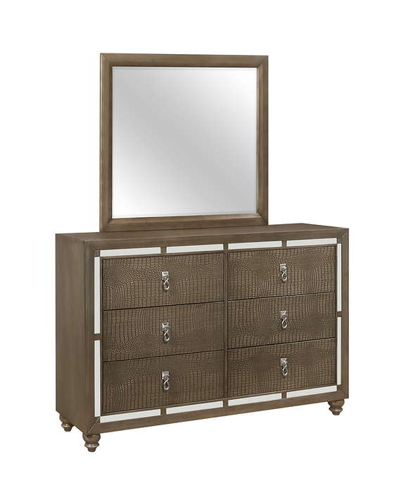 Ivy Champagne Panel Bedroom Set