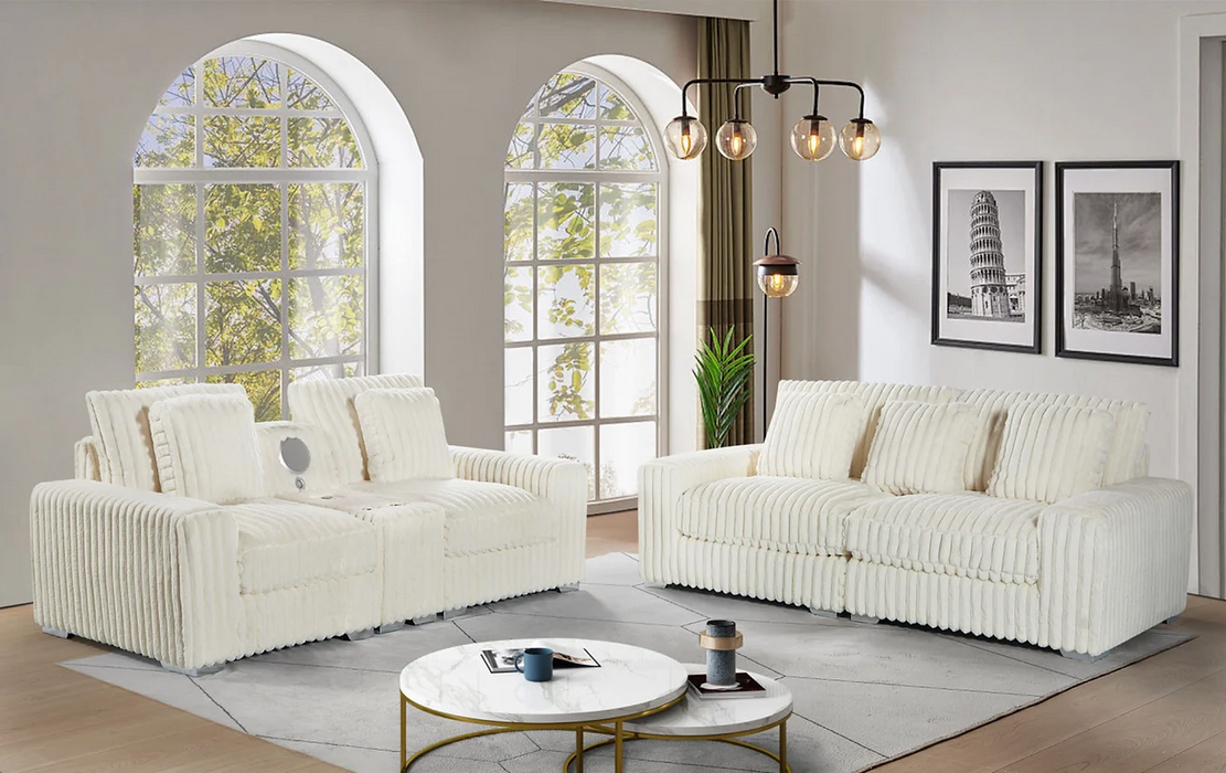 Cologne Cream Living Room Set