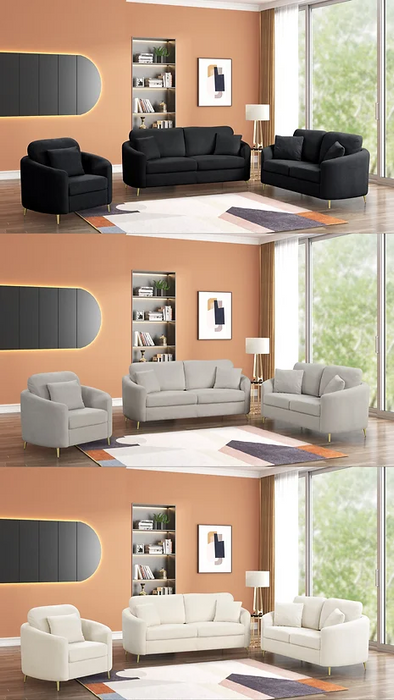 Oslo Black Living Room Set