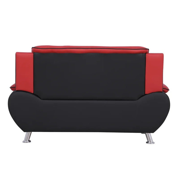 New York Red & Black Modern Living Room Set