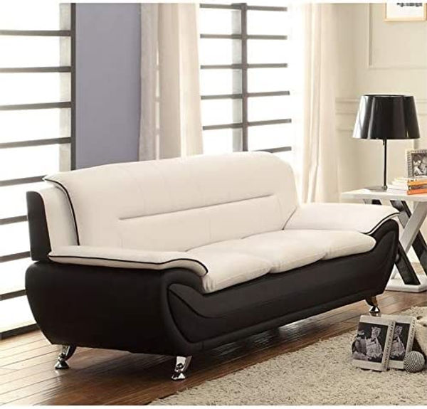 New York Beige & Black Modern Living Room Set