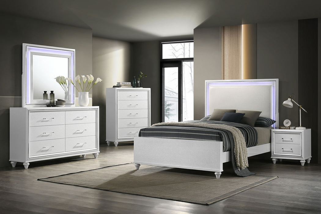 Brenda White LED Bedroom Set