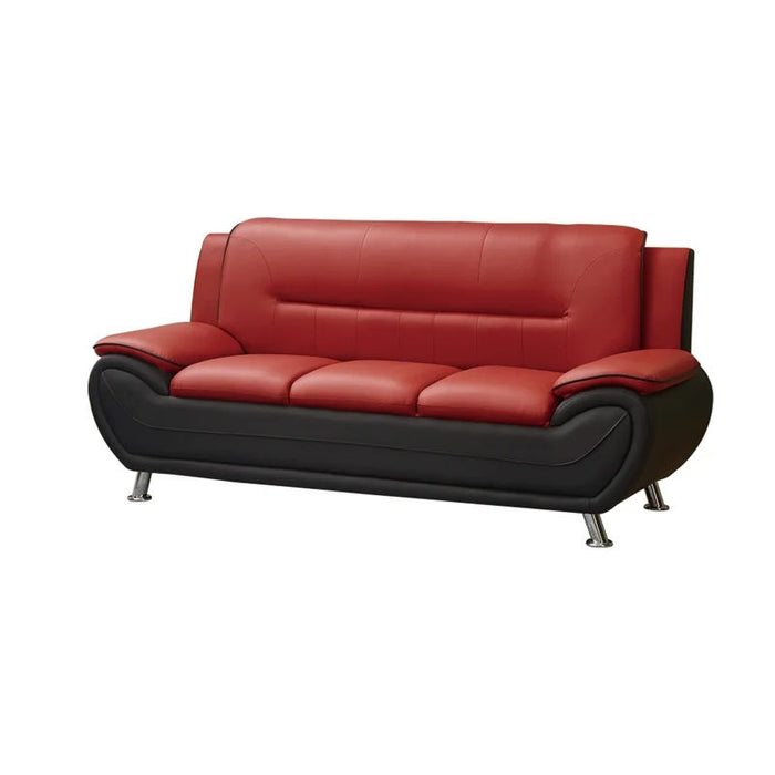 New York Red & Black Modern Living Room Set