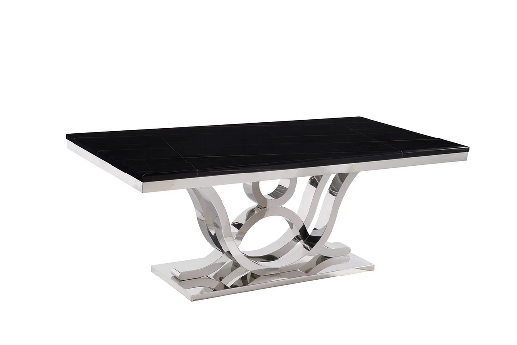 Da Vinci Silver/Black Coffee Table