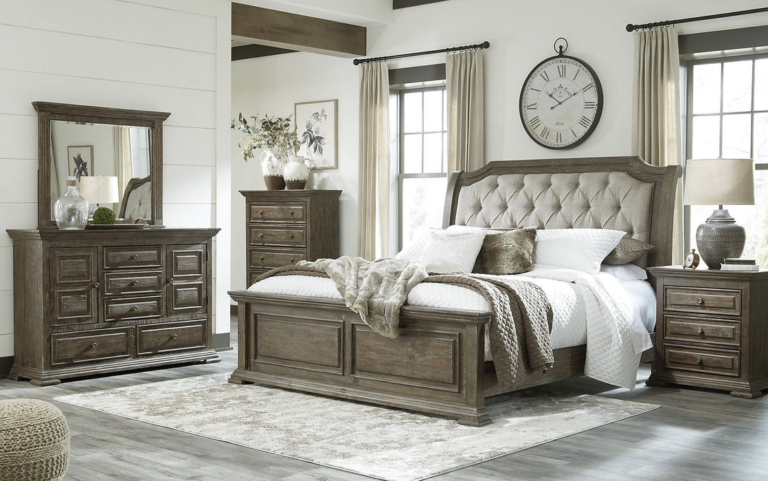 Wendy Rustic Brown Panel Bedroom Set