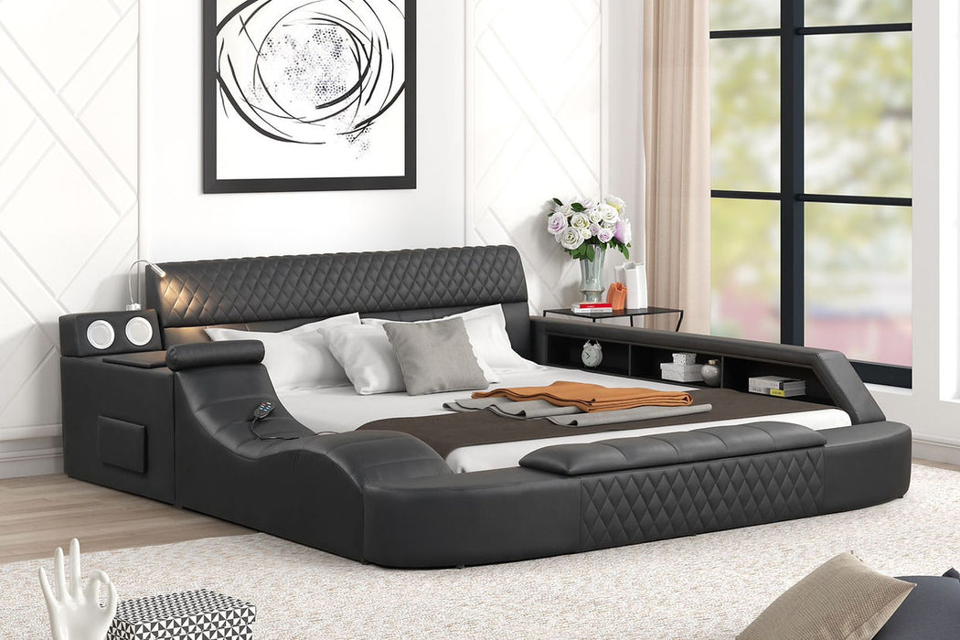 Matrix Black King Bed