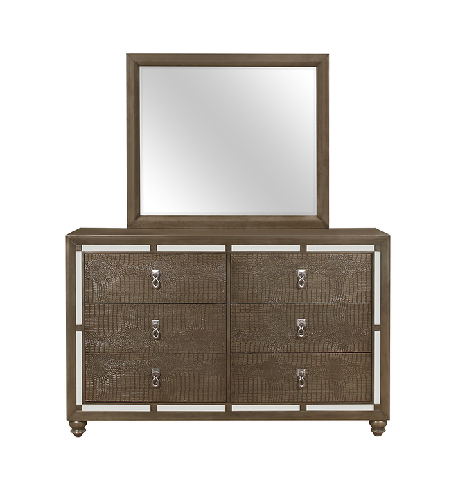 Ivy Champagne Panel Bedroom Set