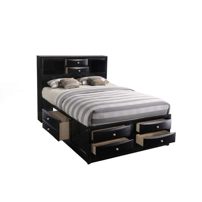 Ashley Black Storage Platform Bedroom Set
