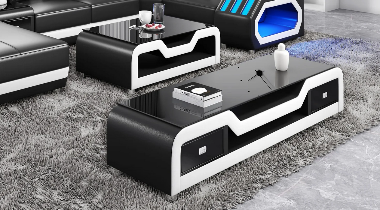 Nevada Black & White TV Stand