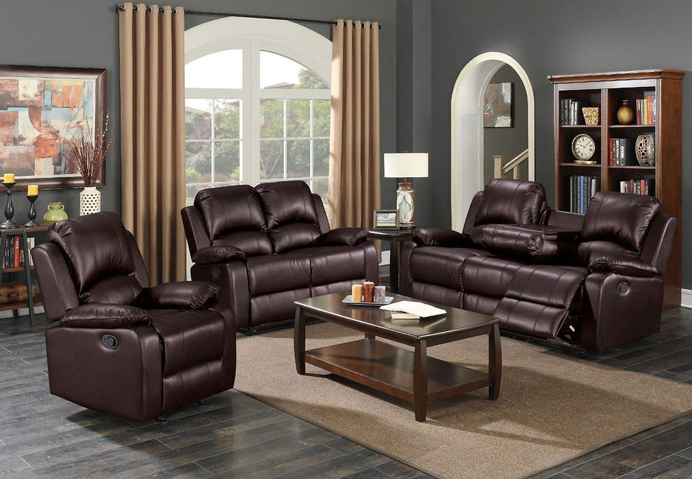 Wesley Chapel Brown Reclining Living Room Set