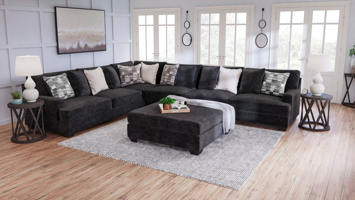 Lavernett Charcoal 4-Piece Sectional