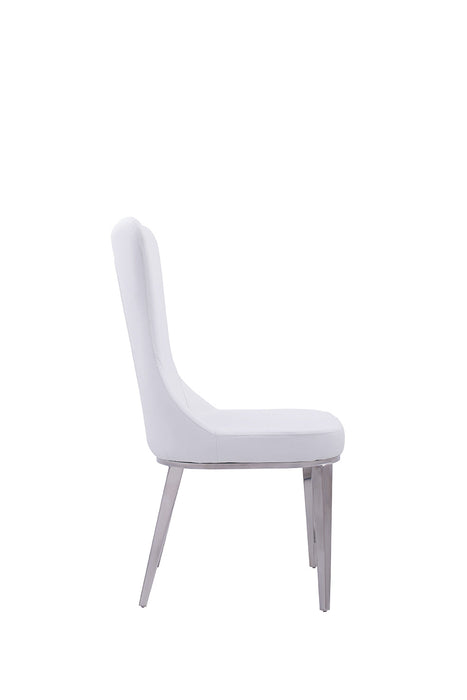 6138 Solid White (No Pattern) Chair - i21476 - Lara Furniture