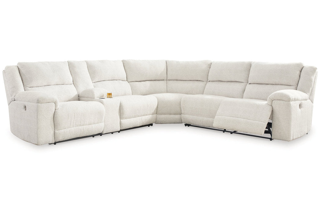 Keensburg Linen 3-Piece Power Reclining Sectional -  Ashley - Lara Furniture