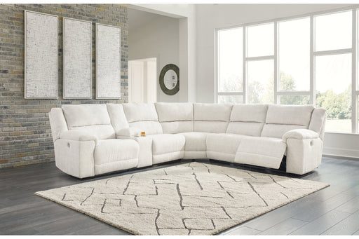 Keensburg Linen 3-Piece Power Reclining Sectional -  Ashley - Lara Furniture