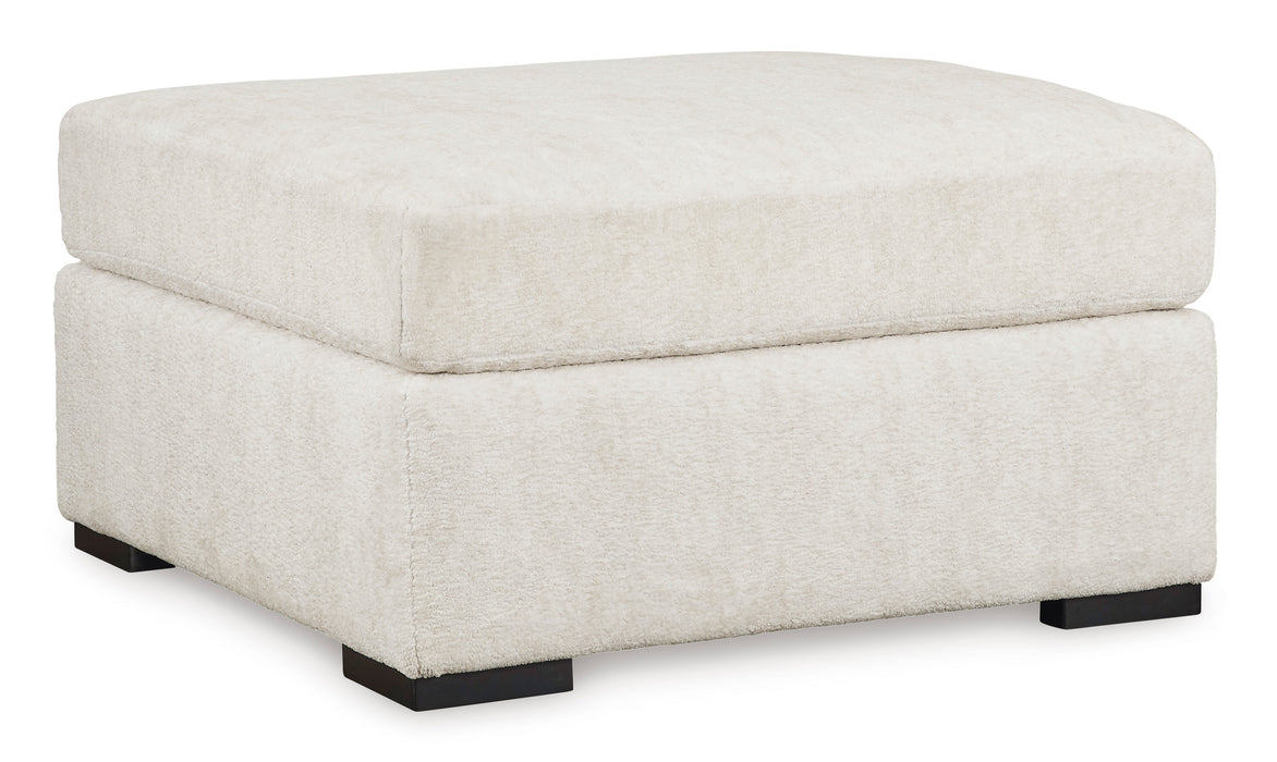 Chessington Ivory Oversized Accent Ottoman