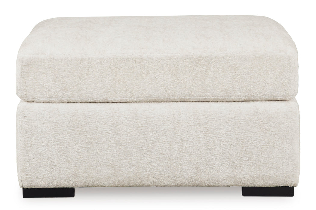 Chessington Ivory Oversized Accent Ottoman