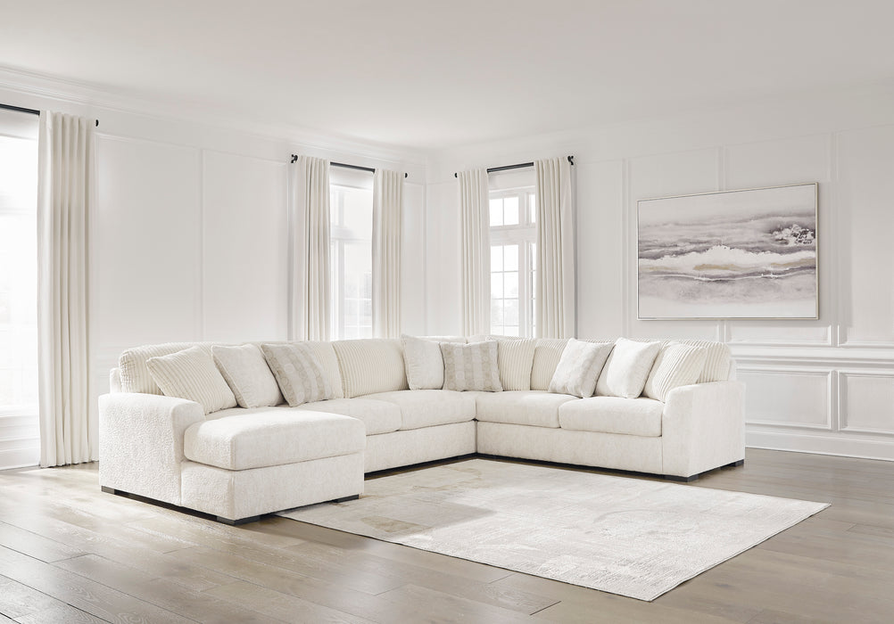 Chessington Ivory 4-Piece LAF Sectional with Chaise