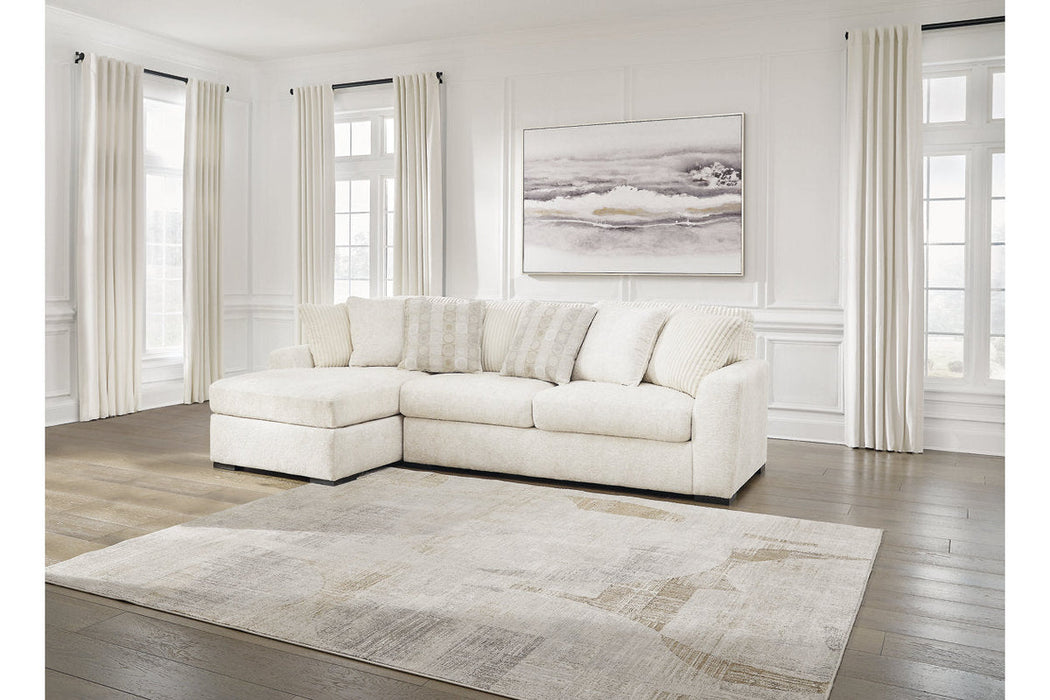 Chessington Ivory 2-Piece LAF Sectional With Chaise