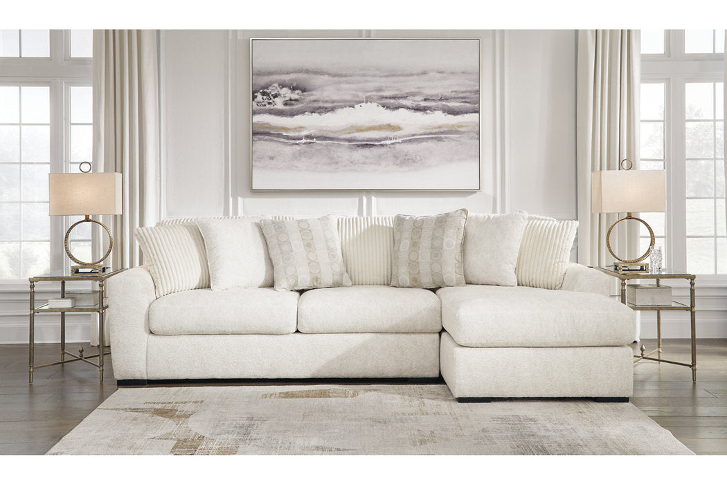 Chessington Ivory 2-Piece Sectional with Chaise - 61904S2 - Ashley - Lara Furniture