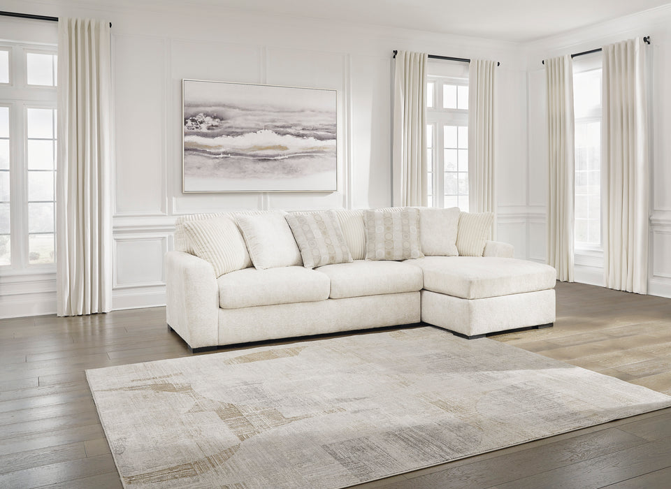 Chessington Ivory 2-Piece RAF Sectional With Chaise