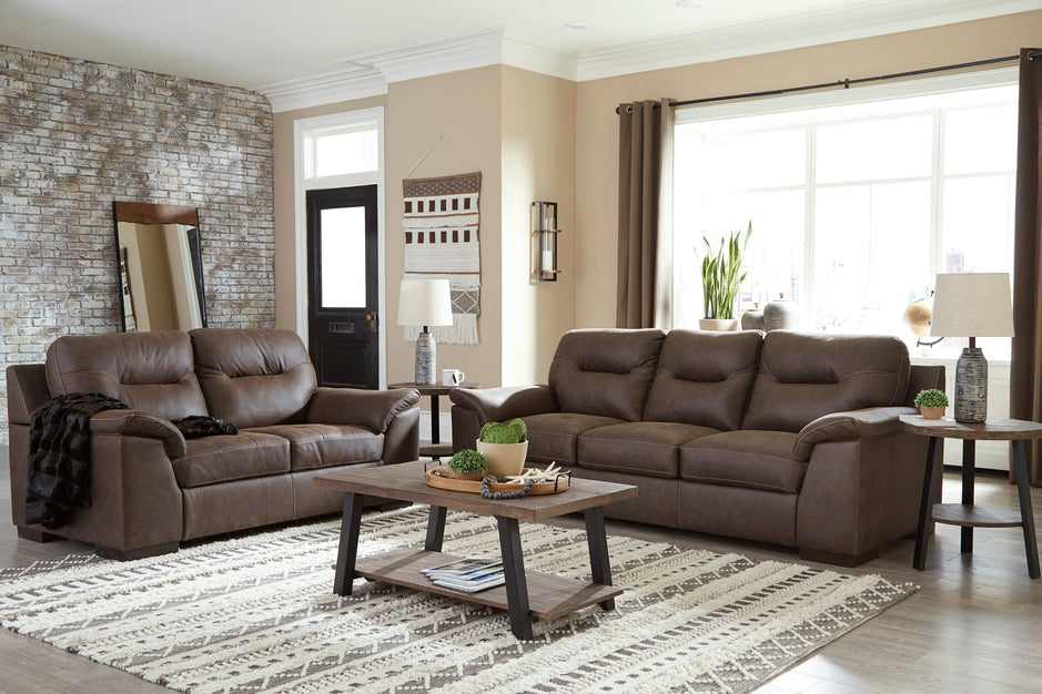 MADERLA WALNUT LIVING ROOM SET