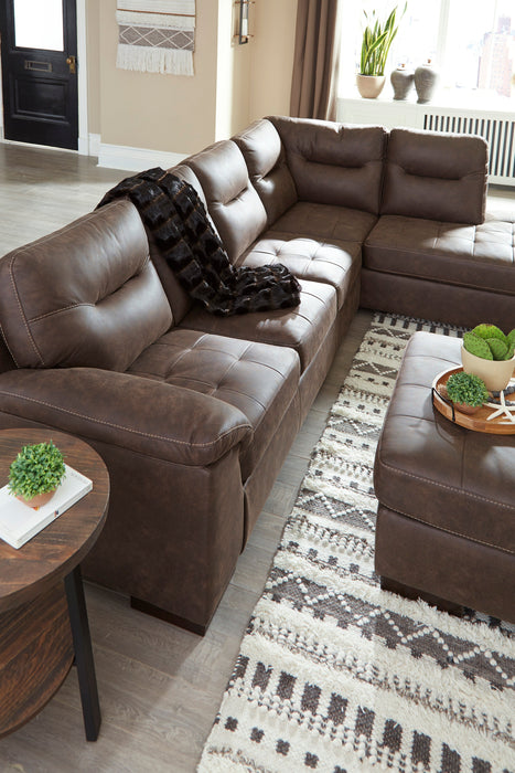 Maderla Walnut RAF Sectional