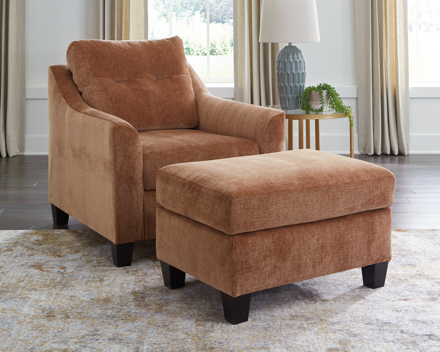 Amity Bay Clay Chair & Ottoman