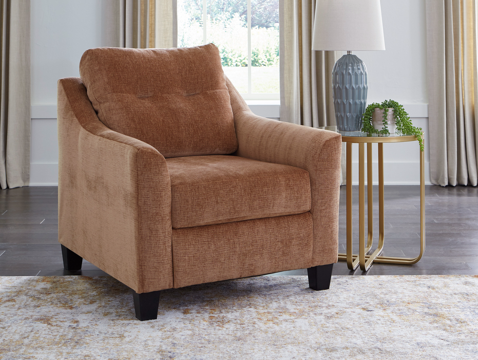 Amity Bay Clay Chair & Ottoman