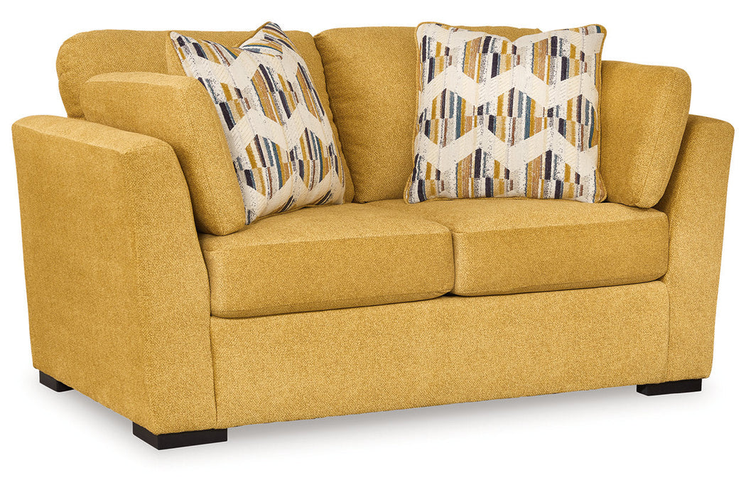 Keerwick Sunflower Living Room Set -  Ashley - Lara Furniture