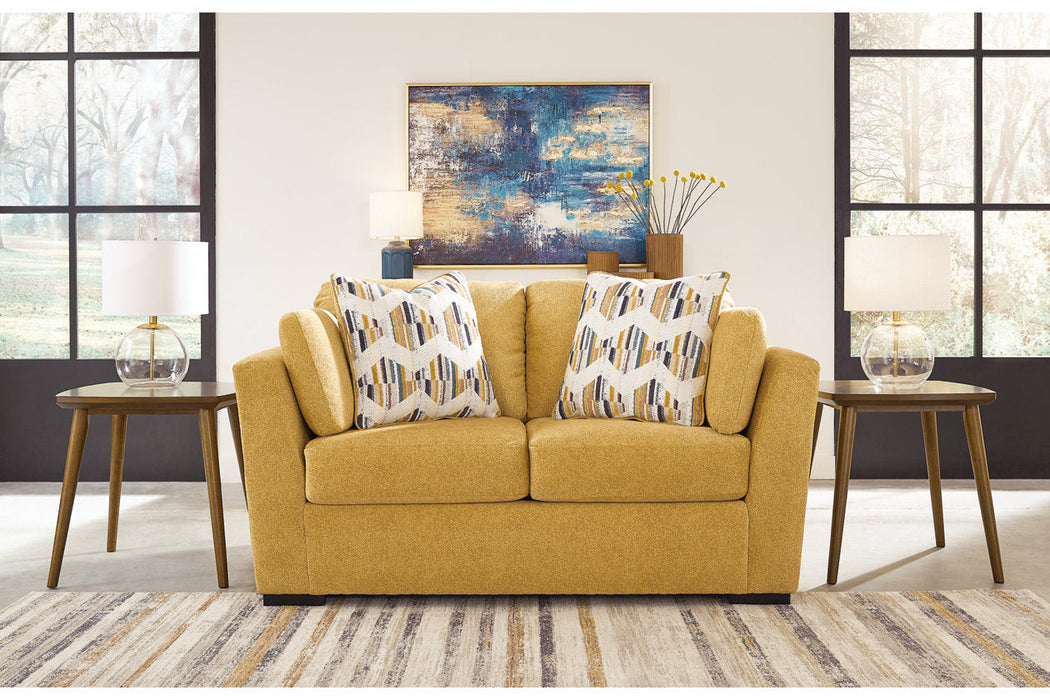 Keerwick Sunflower Living Room Set -  Ashley - Lara Furniture