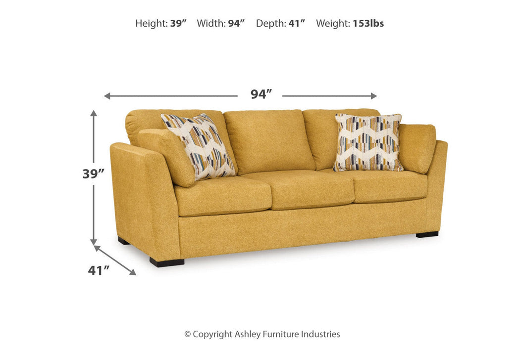 Keerwick Sunflower Living Room Set -  Ashley - Lara Furniture