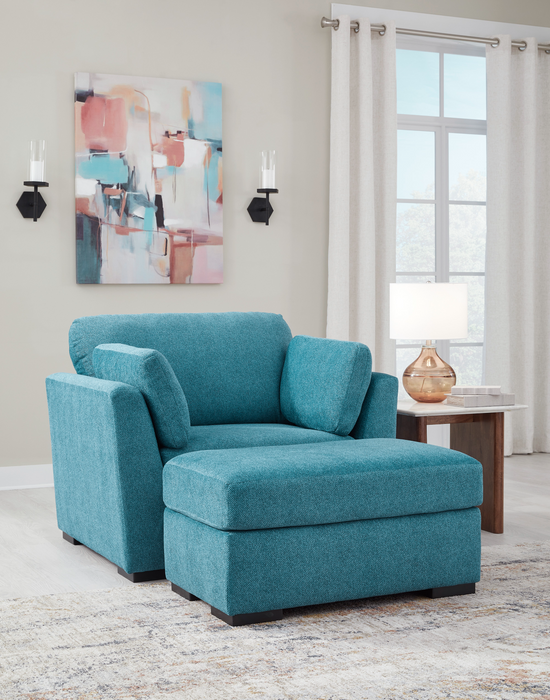 Keerwick Teal Living Room Set